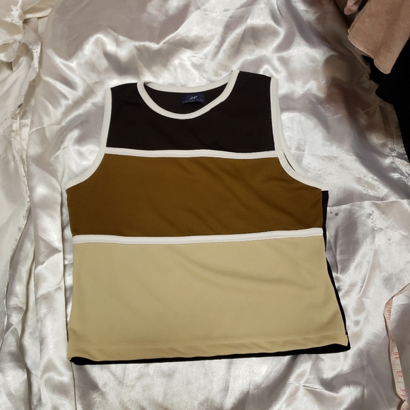 90'S JP COLLECTION- COLOR BLOCK TANK TOP/M/EGPLC - Picture 1 of 5